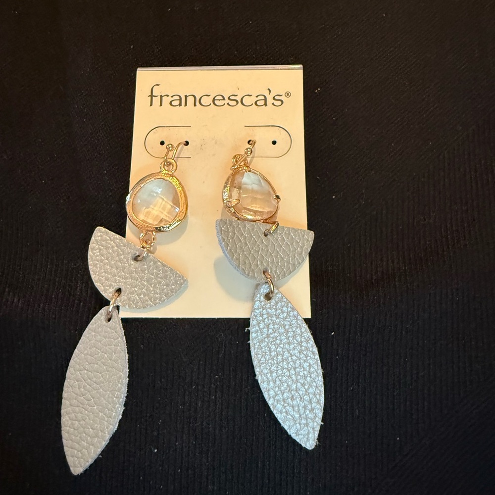 Francesca's Collections Gold and Silver Dangle Earrings